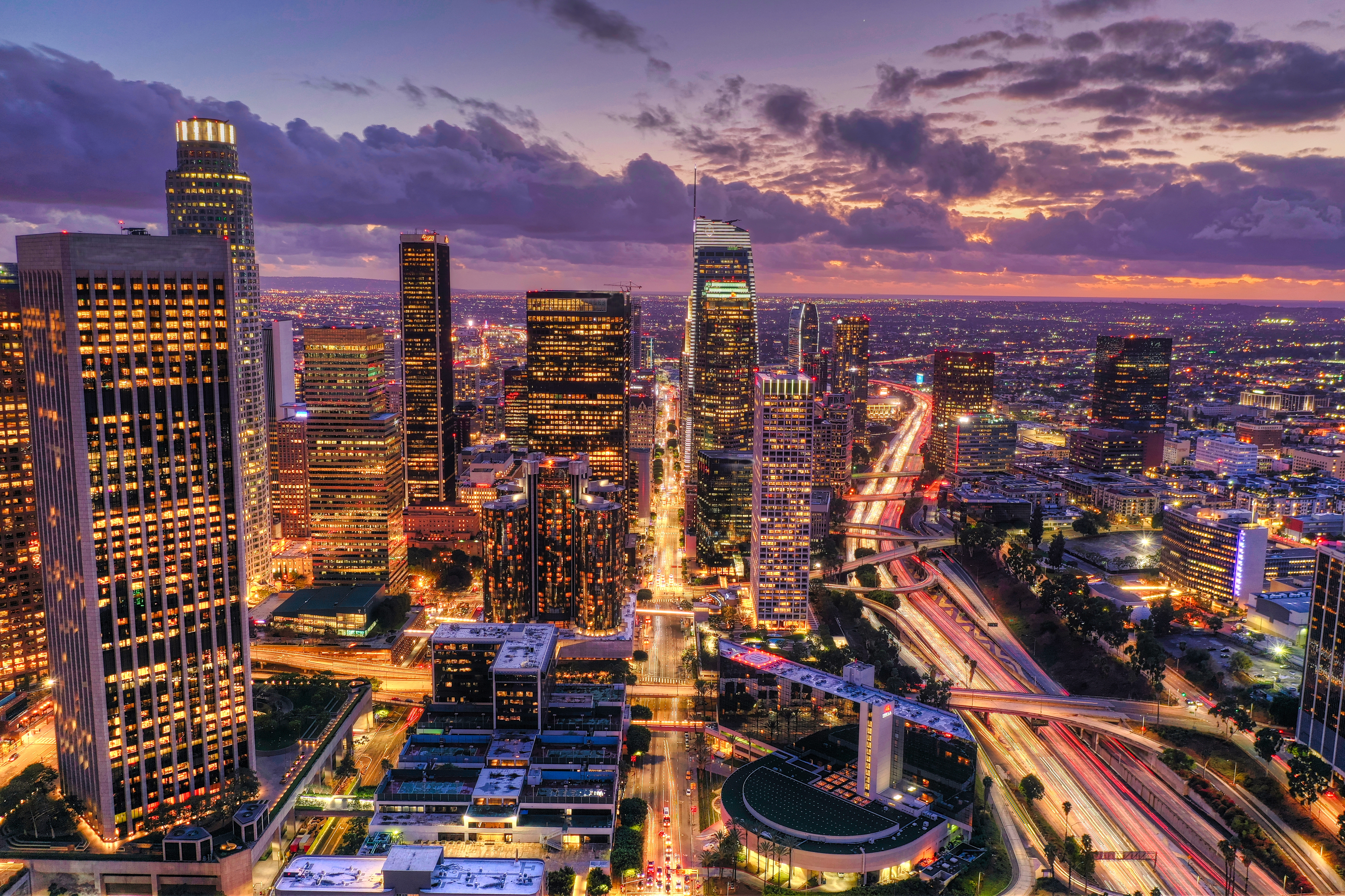 Sunset image of Los Angeles